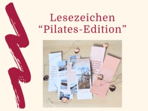 Lesezeichen Geschenk Pilates Edition