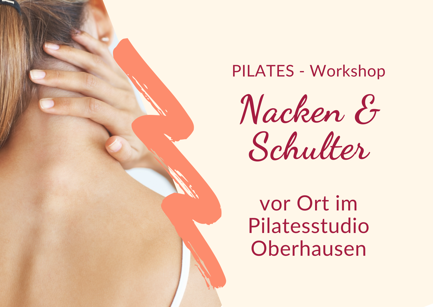 Woo Produktbild Pilates-Workshop Nacken & Schulter vor Ort im Pilatesstudio